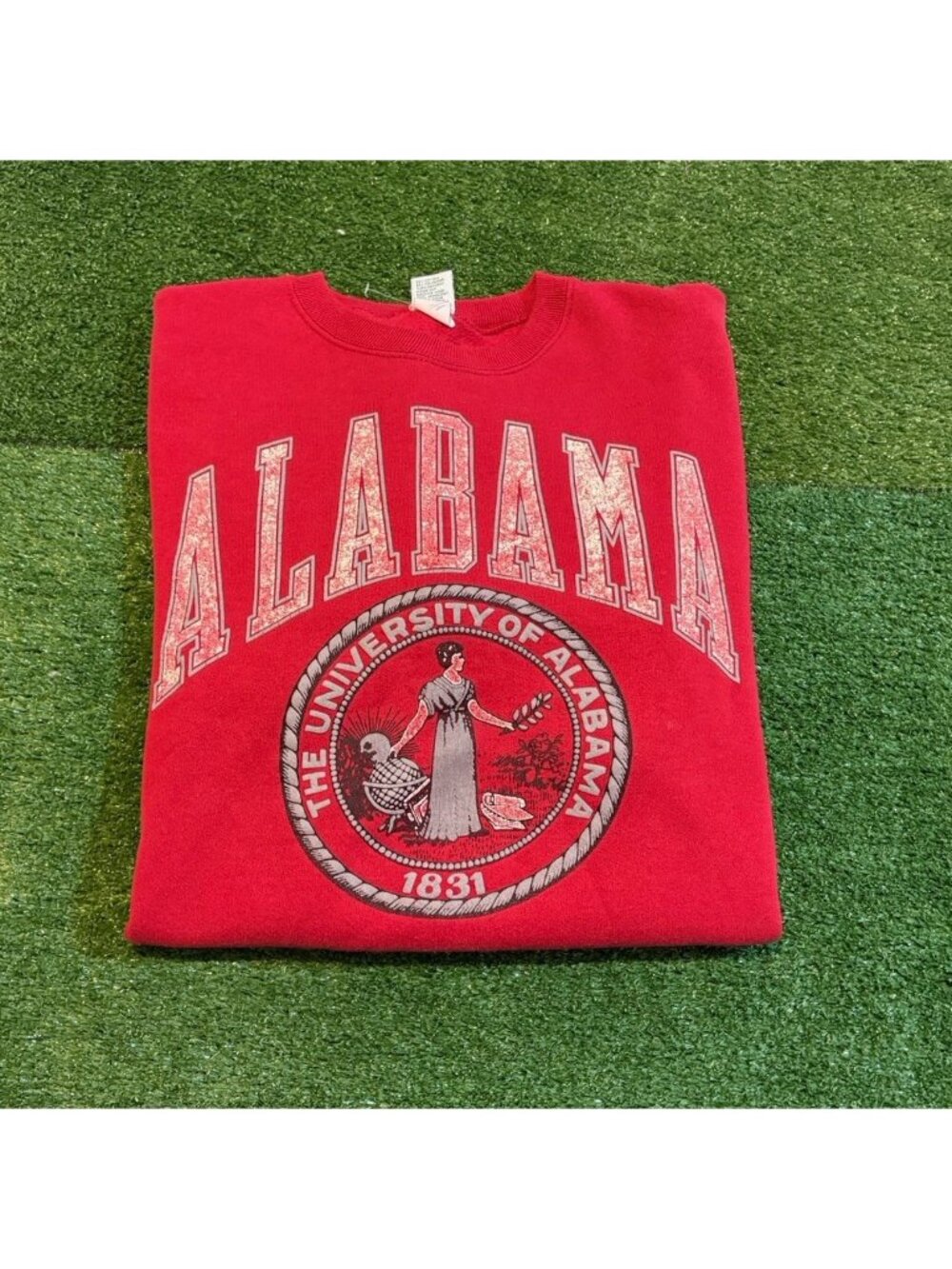Vintage Alabama Crimson Tide Sweatshirt mens large red crewneck galt sand 1990s